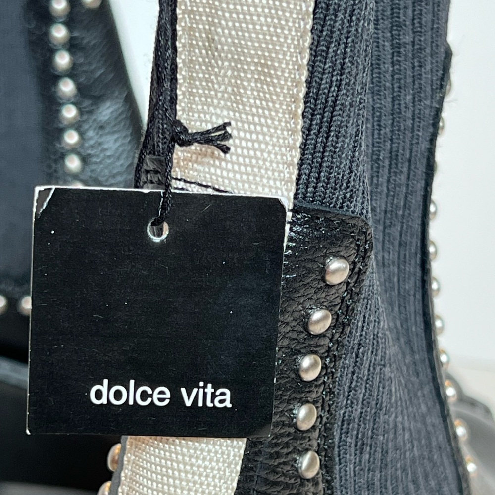 Dolce Vita leather black studded boots size6.5 - Picture 2 of 8